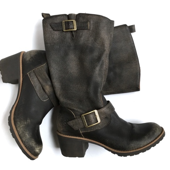 Dr. Martens Shoes - Dr. Martens Gray Leather Becca Boots Size 8